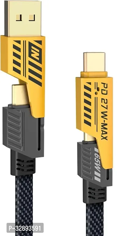 4 In1 Pd Fast Charging Yellow Cable-thumb0