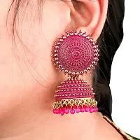 Bareilly Wala Jhumka  Pink Earrings-thumb3