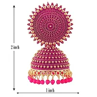 Bareilly Wala Jhumka  Pink Earrings-thumb2