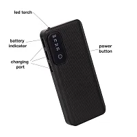 20000 mAh 15 W Compact Pocket Size Power Bank  (black, Lithium-ion, Fast Charging for Mobile, Earbuds, Smartwatch-thumb1