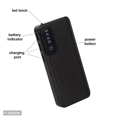 20000 mAh 15 W Compact Pocket Size Power Bank  (black, Lithium-ion, Fast Charging for Mobile, Earbuds, Smartwatch-thumb2