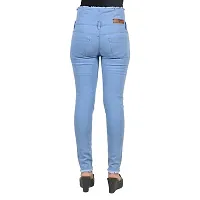 Classic Denim Lycra Solid Jeans for Women-thumb3