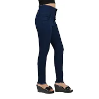 Classic Denim Lycra Solid Jeans for Women-thumb1