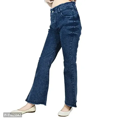 Classic Denim Lycra Solid Jeans for Women-thumb2