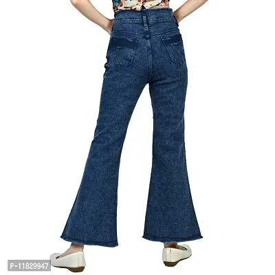 Classic Denim Lycra Solid Jeans for Women-thumb3