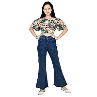 Classic Denim Lycra Solid Jeans for Women-thumb4