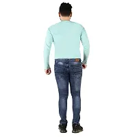 Classic Denim Solid Jeans For Men-thumb2