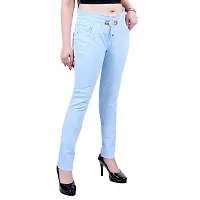Classic Cotton Blend Solid Jeggings for Women-thumb1