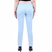 Classic Cotton Blend Solid Jeggings for Women-thumb3