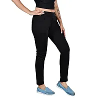 Classic Cotton Blend Solid Jeggings for Women-thumb2