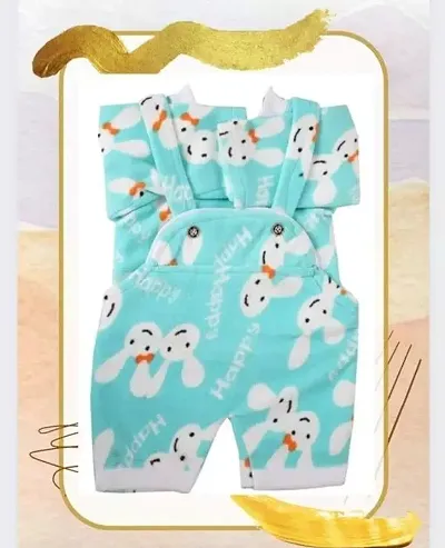 Cute Unisex Printed Dungarees for Kids