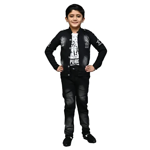 Boys Fashionable Jacket with Trousers