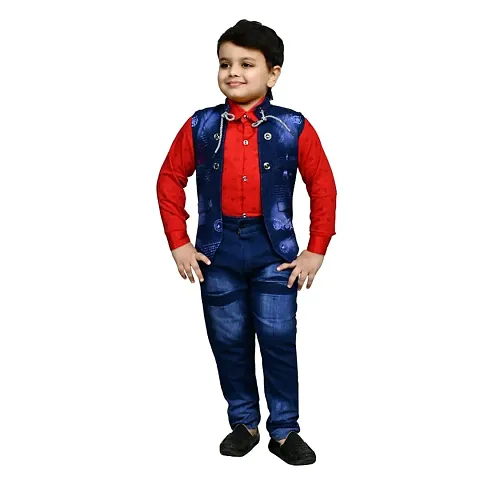 Boys Fashionable Jacket with Trousers