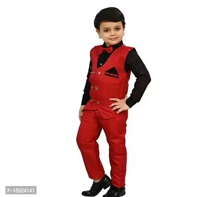 V.K. Trendy 3 piece suit for boys Ethnic Jackets-thumb4