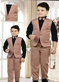 Buy Boys Stylish Partywear 3 Piece Blazer Suit Party Wear Dress For Kids Kids Wear Boys Wear Blazer Suit Suit For Boys 3 piece Suit
