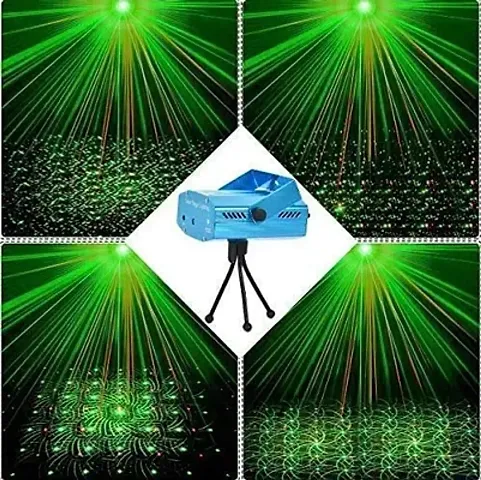 Party Mini Laser Projector Stage Lighting Sound Activated Laser Light for Party and DJ with Mini-Tripod Stand (Multi)