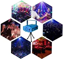 Party Mini Laser Projector Stage Lighting Sound Activated Laser Light for Party and DJ with Mini-Tripod Stand (Multi)-thumb1