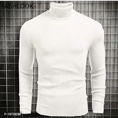 White Sweatshirts HighNeck For Men-thumb0