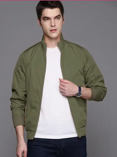 Stylish Bomber Full Sleeve Jacket For Men