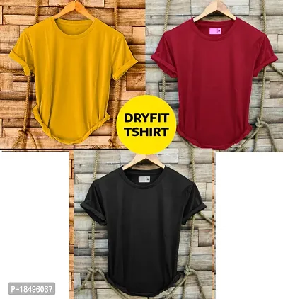 Combo of 3 dryfit t-shirt for men-thumb0