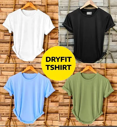 Combo of 4 dryfit t-shirt for men