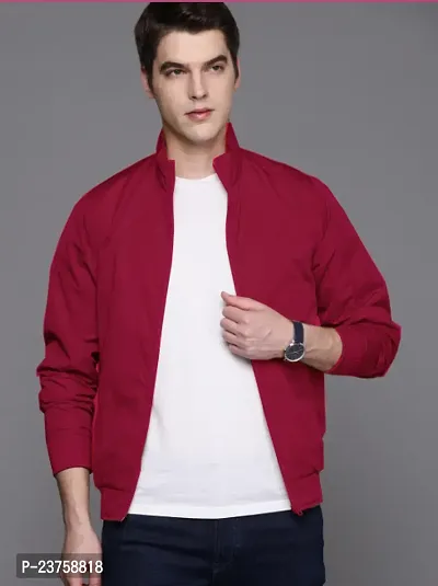 Fashlook Stylish Maroon Bomber Jacket