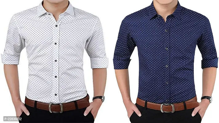 Fashlook Combo of 2 Dotted Shirt