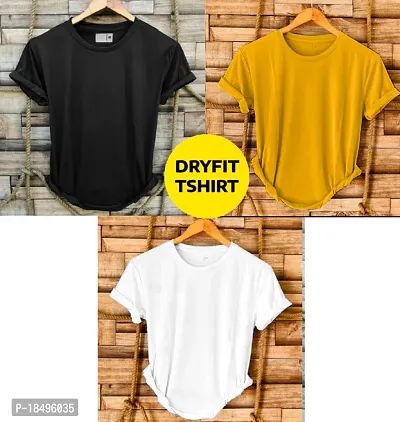 Combo of 3 dryfit t-shirt for men-thumb0