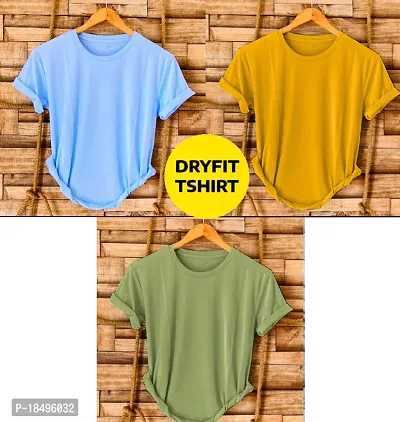 Combo of 3 dryfit t-shirt for men-thumb0