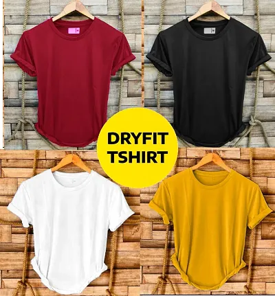 Combo of 4 dryfit t-shirt for men