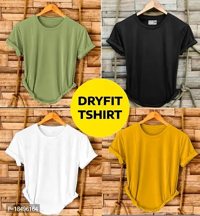 Combo of 4 dryfit t-shirt for men-thumb0