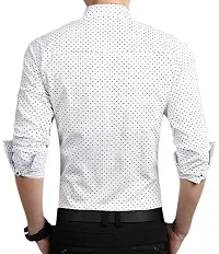 White Dotted Shirt for Men-thumb1