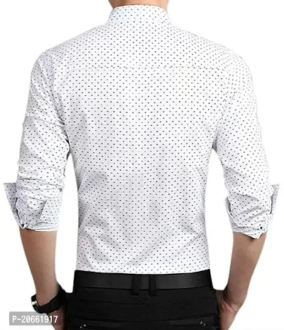 White Dotted Shirt for Men-thumb2