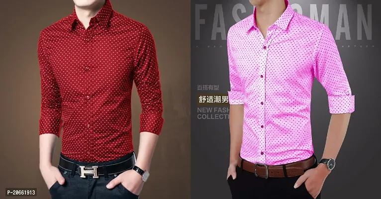 Combo of 2 Dotted Shirt