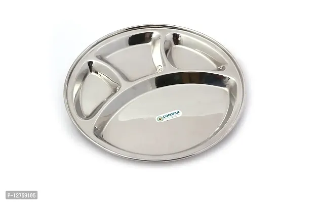 KCL Round Compartment Plate - 1pc - 4 Partitions - 12 inchs