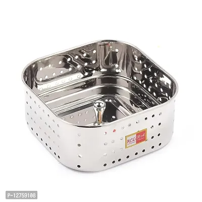 KCL Stainless Steel Square Paneer Maker/Mould/Strainer - 1 Unit (500 ML)