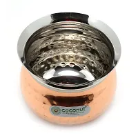 Coconut Stainless Steel - Cookware/Iveo Hammered Handi -1 Unit - Capacity - 500 ML-thumb1