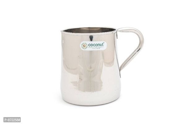 Elegant Stainless Steel Plain Coffee Mug / Milk Mug / Juice Mug / Coffee Cups  Mugs - 1 Piece 500 ml-thumb0