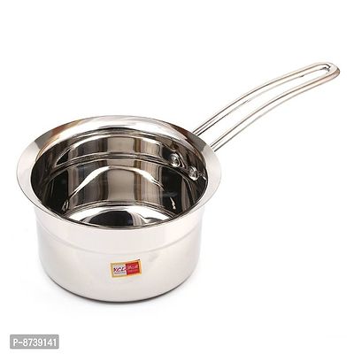 Plain Stainless Steel Saucepan with SS Handle - 1 Unit - (Capacity 700 ML)-thumb0