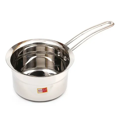 Plain Stainless Steel Saucepan with SS Handle - 1 Unit - (Capacity 700 ML)