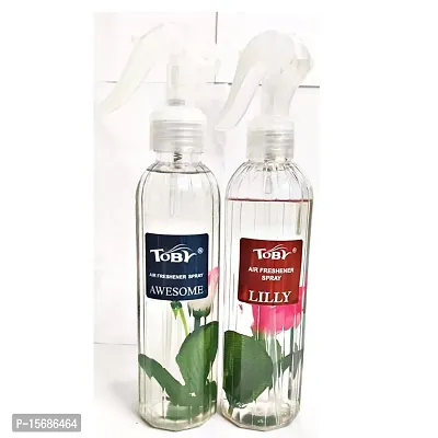 Toby Air Freshener Spray - Awesome  Lilly | Long-Lasting Fragrance | (250 ml) (Pack of 2)-thumb2