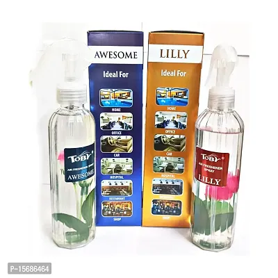 Toby Air Freshener Spray - Awesome  Lilly | Long-Lasting Fragrance | (250 ml) (Pack of 2)-thumb3
