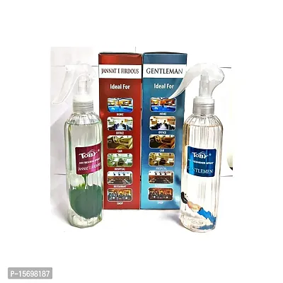 Toby Air Freshener Spray - Janat-E-Firdous  Gentlemen | Long-Lasting Fragrance | (250 ml) (Pack of 2)-thumb2