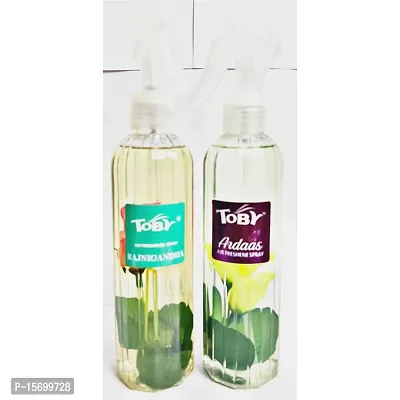 Toby Air Freshener Spray - Rajnigandha  Ardaas | Long-Lasting Fragrance | (250 ml) (Pack of 2)-thumb3