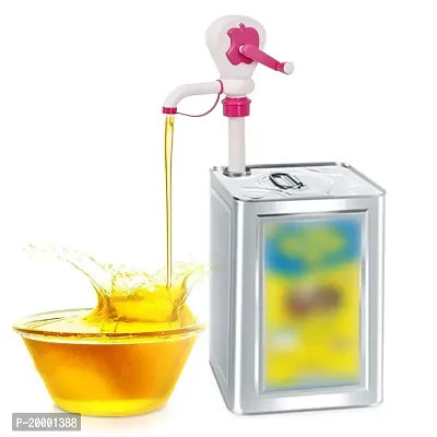 FLYFAR Oil Pump Manual Hand Oil Dispenser Pump Fuel Extractor Pump for Cane Oils Dispenser at Home. (Multi-Color)-thumb3
