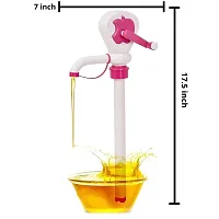FLYFAR Oil Pump Manual Hand Oil Dispenser Pump Fuel Extractor Pump for Cane Oils Dispenser at Home. (Multi-Color)-thumb1