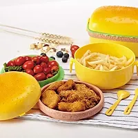 Plastic Burger Shaped Lunch Box-thumb3