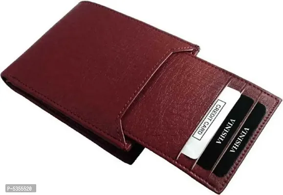 Men Brown Genuine Leather Wallet  (8 Card Slots)-thumb0