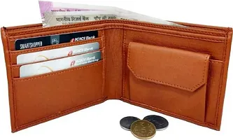 Men Tan Genuine Leather Wallet  (8 Card Slots)-thumb3