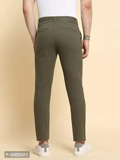 Classic Solid Casual Trouser for Men-thumb2